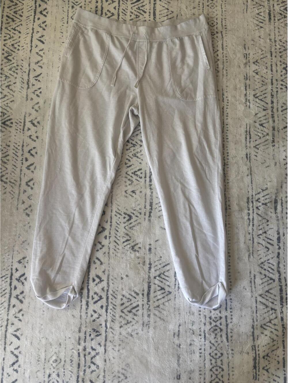Sonoma Goods For Life Cream Cotton Blend Jogger Pants Size XL